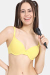 Rosaline Wired Medium Coverage Push-Up Bra - Aspen Gold — thumbnail 1
